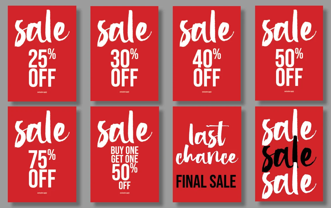 Sale Signs