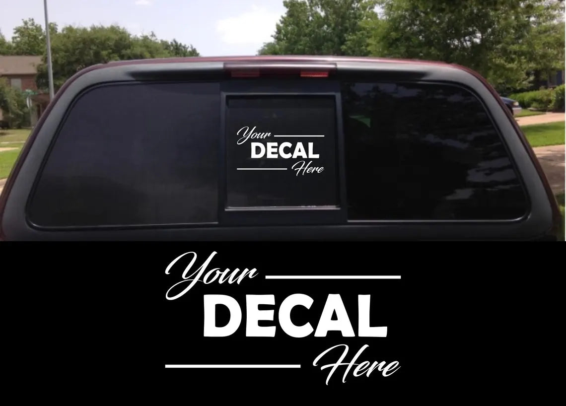 Single Colour Vinyl Decals